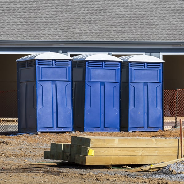 is there a specific order in which to place multiple portable restrooms in Fairton